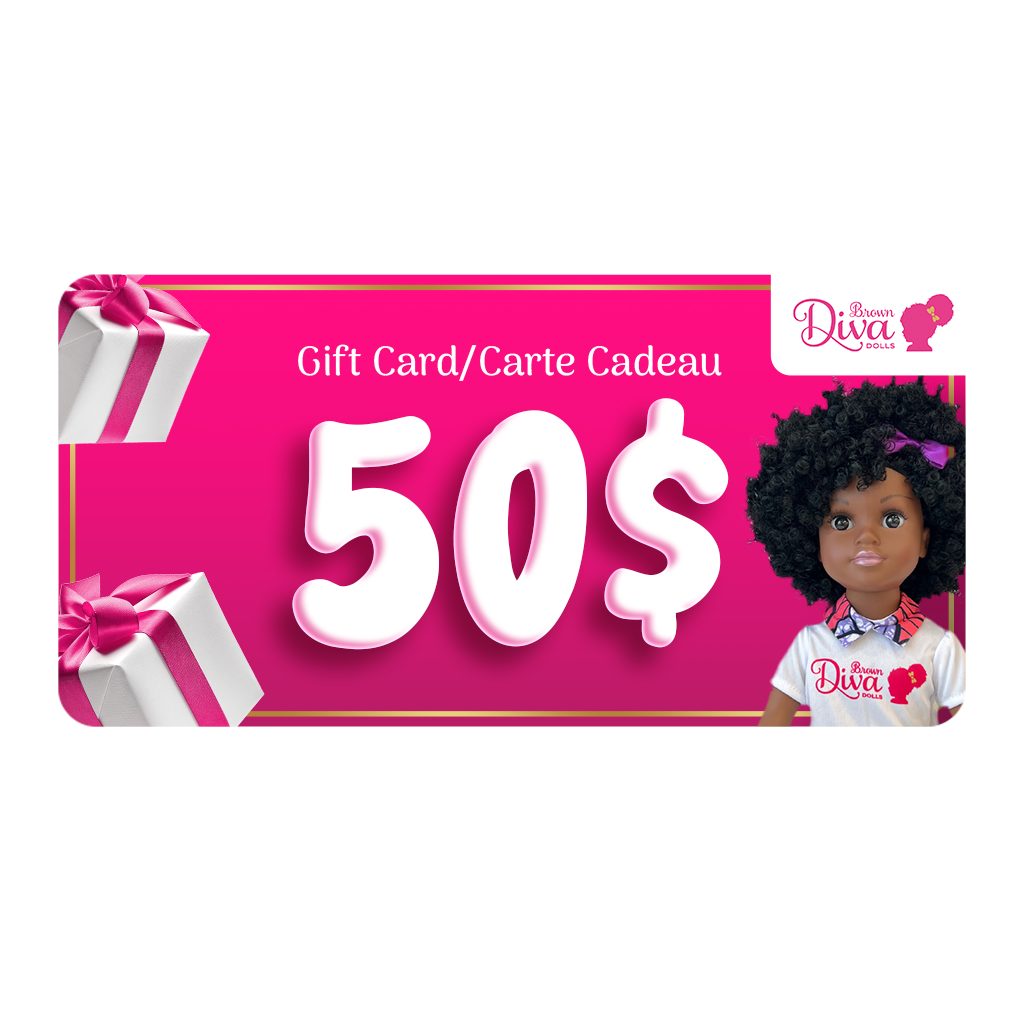 Brown Diva Dolls Gift Card