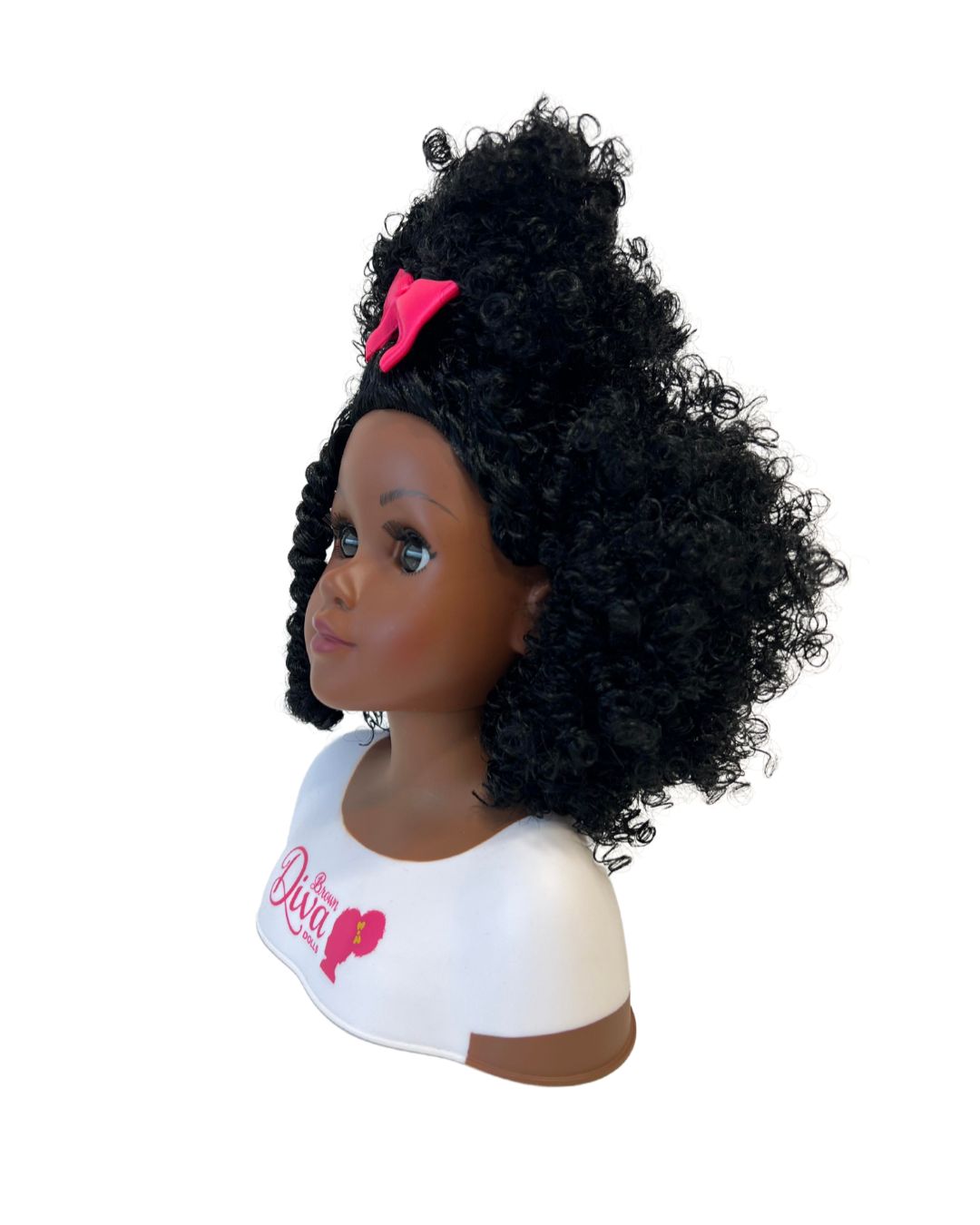 Diva Head Curly Afro – Brown Diva Dolls