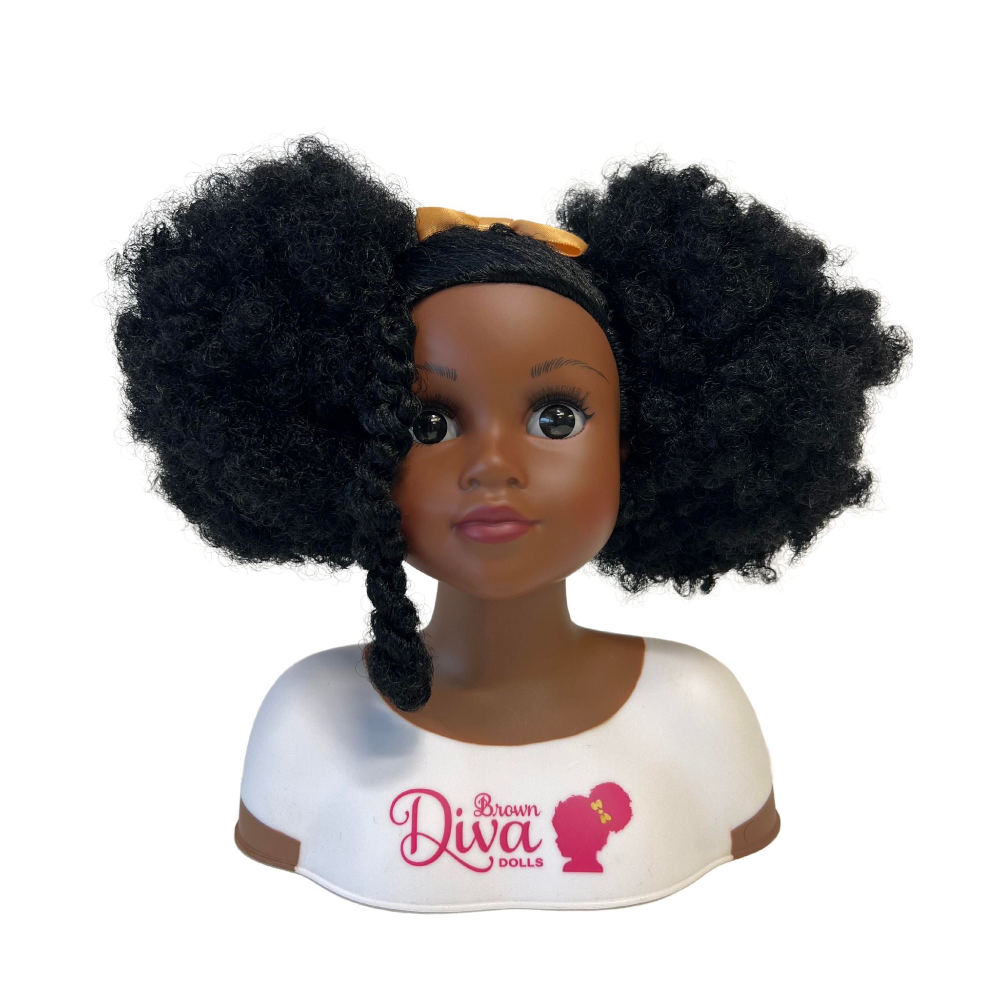 Diva Head Kinky Afro – Brown Diva Dolls