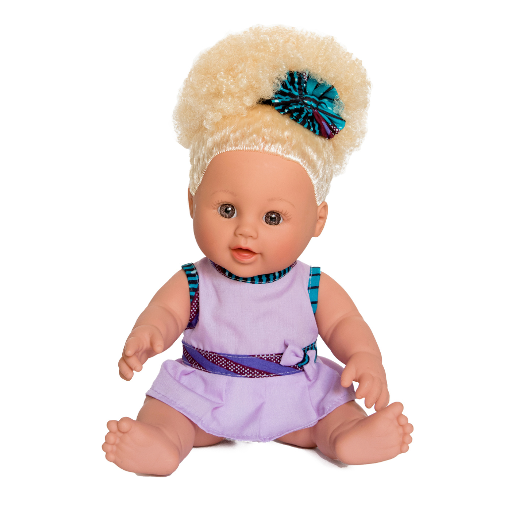 Baby Diva doll with albinism